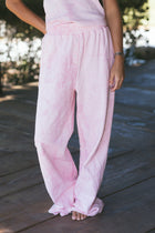 Fancy Fleece Lined Sweatpants - Pink Camo