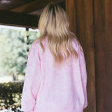 Fancy Oversized Fleece Mockneck - Pink Camo (PREORDER)