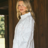Fancy Oversized Fleece PocketCloud Mockneck - White Camo