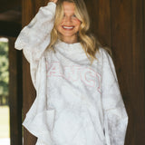 Fancy Oversized Fleece PocketCloud Mockneck - White Camo