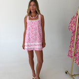 Kate Babydoll Mini Dress - Hot Pink