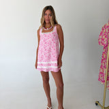 Kate Babydoll Mini Dress - Hot Pink