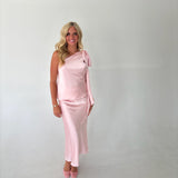 Jaley Satin Skirt Set - Baby Pink