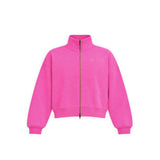 Double Zipper Essential Mockneck - Cosmo Pink
