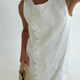Maya Linen Mini Dress - Off White