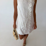 Maya Linen Mini Dress - Off White