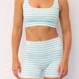 Flexion Shorts - Turquoise/White