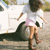 Fancy Fleece Lined Shorts - Pink Camo
