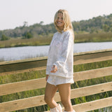 Fancy Oversized Fleece Mockneck - White Camo (PREORDER)
