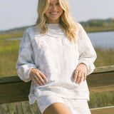 Fancy Oversized Fleece Mockneck - White Camo (PREORDER)
