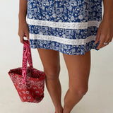 Taylor Babydoll Mini Dress - Indigo