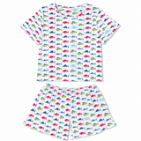 (PREORDER) Ruffle Short Sleep Set - Sport Fish