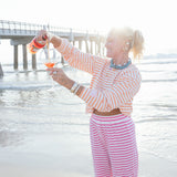 Fancy Striped Buttoned Long Sleeve