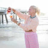 Fancy Striped Buttoned Long Sleeve