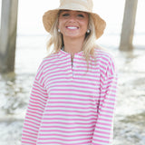 Fancy Striped Buttoned Long Sleeve