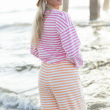 Fancy Striped Buttoned Long Sleeve
