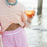 Fancy Striped Buttoned Long Sleeve