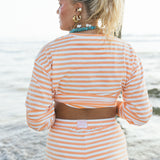 Fancy Striped Buttoned Long Sleeve
