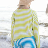 Fancy Striped Buttoned Long Sleeve