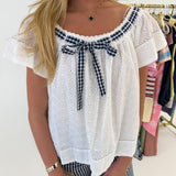 Erika Eyelet Babydoll Top - Off White
