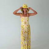 Jenny Geo Maxi Dress - Geo Scarf