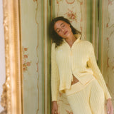 Double-Zip Knit Jacket - Daffodil