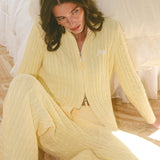 Double-Zip Knit Jacket - Daffodil
