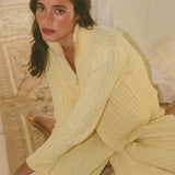 Double-Zip Knit Jacket - Daffodil