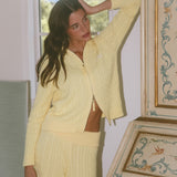 Double-Zip Knit Jacket - Daffodil
