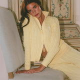 Double-Zip Knit Jacket - Daffodil