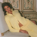 Double-Zip Knit Jacket - Daffodil