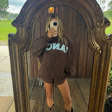 Fancy Oversized Fleece Mockneck - Chocolate (PREORDER 3 WEEKS)