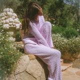 Double-Zip Knit Jacket - Lilac