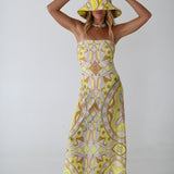 Jenny Geo Maxi Dress - Geo Scarf