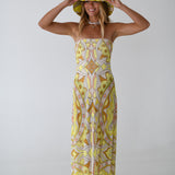 Jenny Geo Maxi Dress - Geo Scarf
