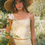 ComfortForm Lace Tank - Daffodil