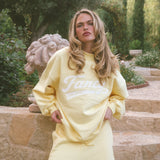 Oversized Terry Varisty Mockneck - Daffodil