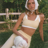 ComfortForm Halter Bra - Daffodil Gingham