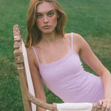 ComfortForm Lace Tank - Lilac