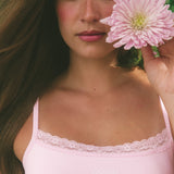 ComfortForm Lace Tank - Tulip