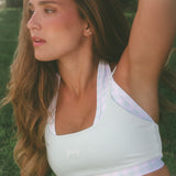 (1.5-2 WEEK DELIVERY) ComfortForm Halter Bra - Robin Gingham