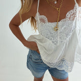 Emma Lace Cami- Off White