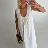 Gia Maxi Dress - Off White