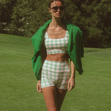 Fancy Flexion Shorts - Par Plaid