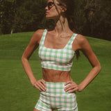 Fancy Flexion Shorts - Par Plaid