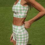 Fancy Flexion Shorts - Par Plaid