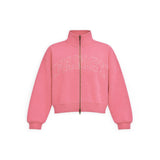 Double Zipper Classic Mockneck - Salmon