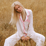 Ruffle Pajama Set - Pink Floral