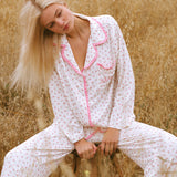 Ruffle Pajama Set - Pink Floral