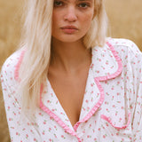 Ruffle Pajama Set - Pink Floral
